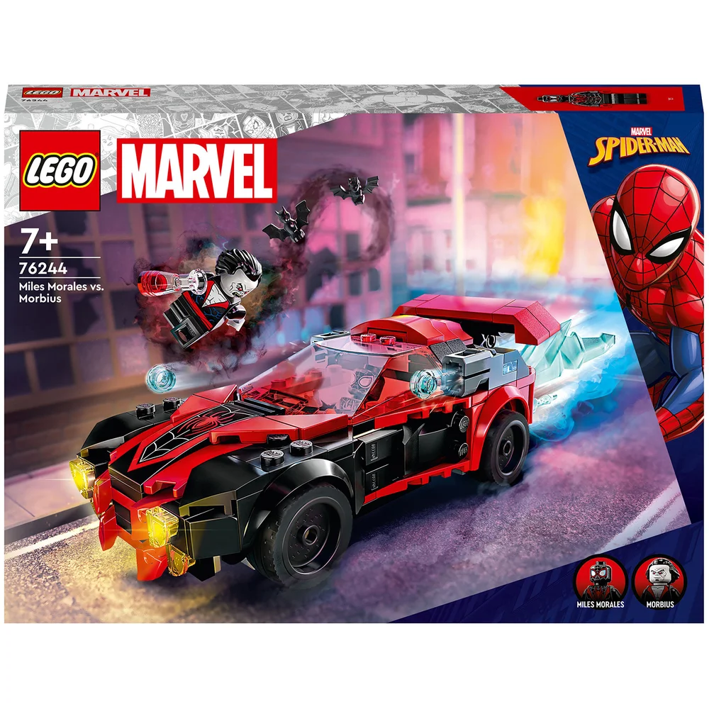 LEGO Marvel Miles Morales vs. Morbius, Spider-Man Spielzeugauto (76244) Bild 1