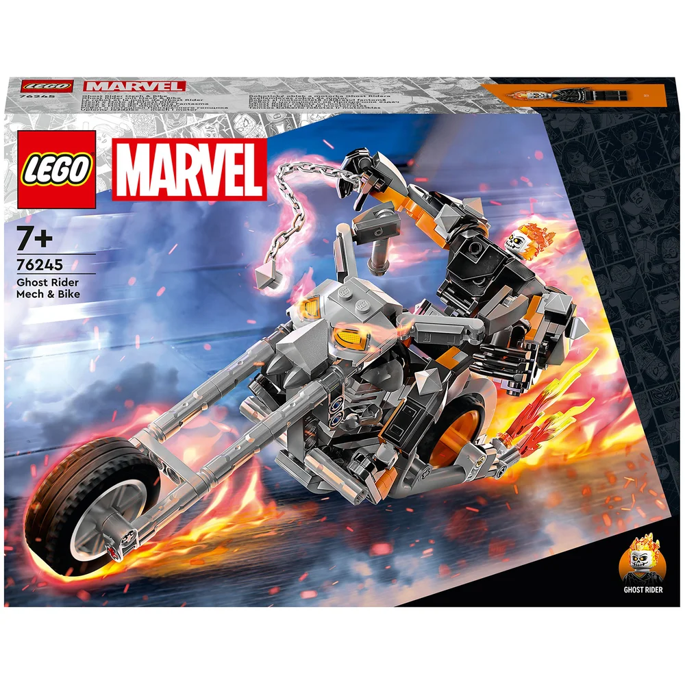 LEGO Marvel Ghost Rider mit Mech & Bike, Superhelden Set (76245) Bild 1