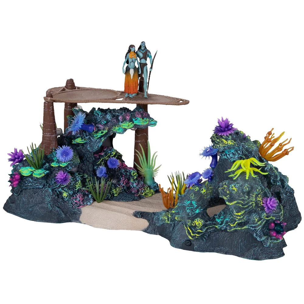 McFarlane Disney Avatar: The Way of Water - Metkayina Reef with Tonowari and Ronal Playset Bild 1