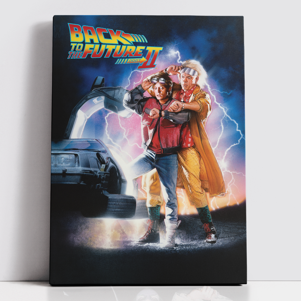 Decorsome x Back To The Future Part Two Classic Poster Rectangular Canvas - 12x18 inch Bild 1