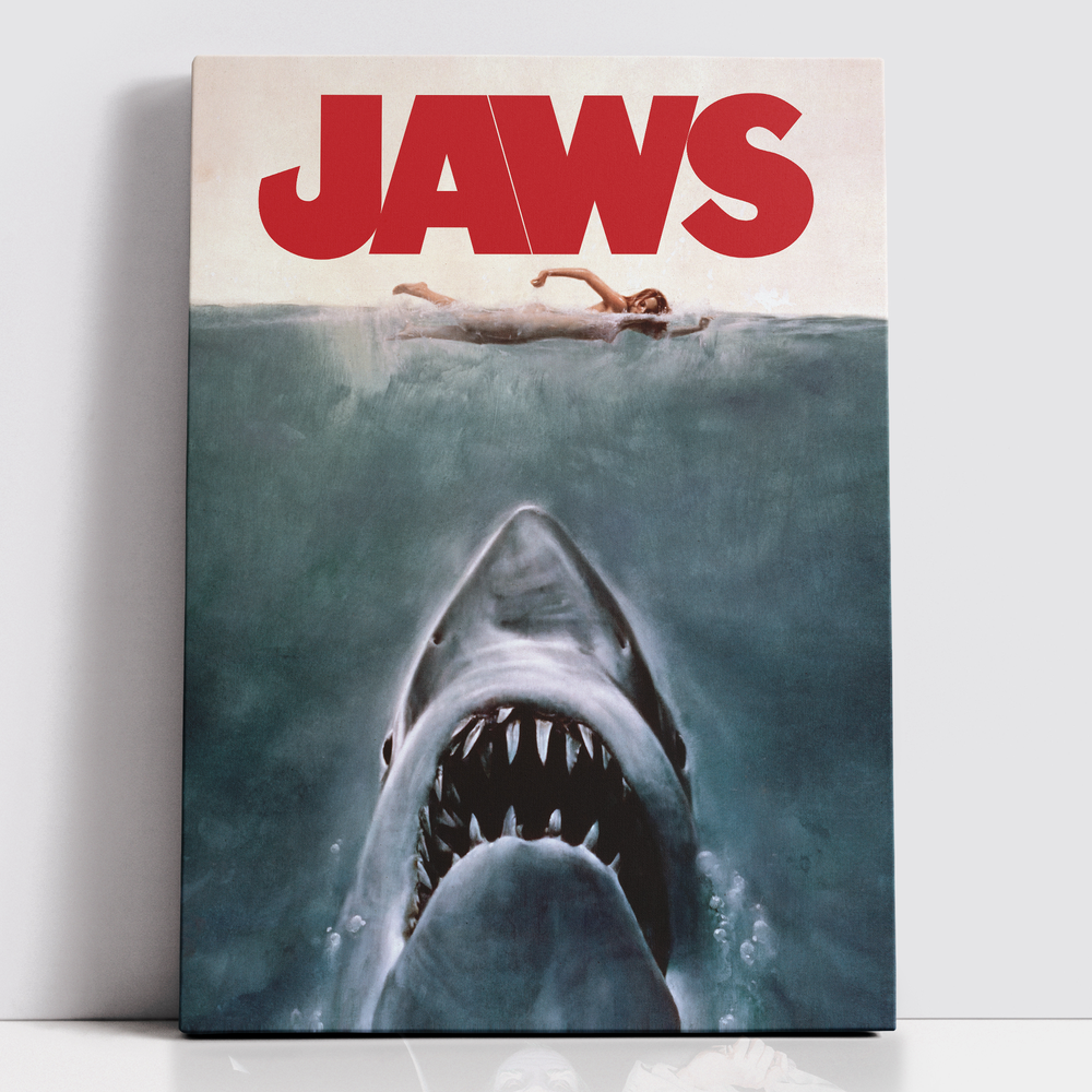 Decorsome x Jaws Classic Poster Rectangular Canvas - 12x18 inch Bild 1