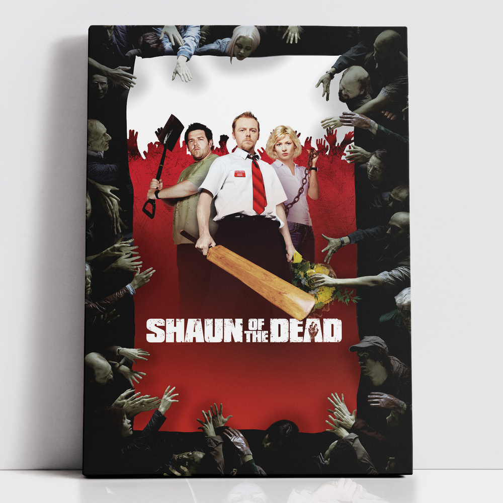 Decorsome x Hot Fuzz You've Got Red On You Rectangular Canvas - 12x18 inch Bild 1