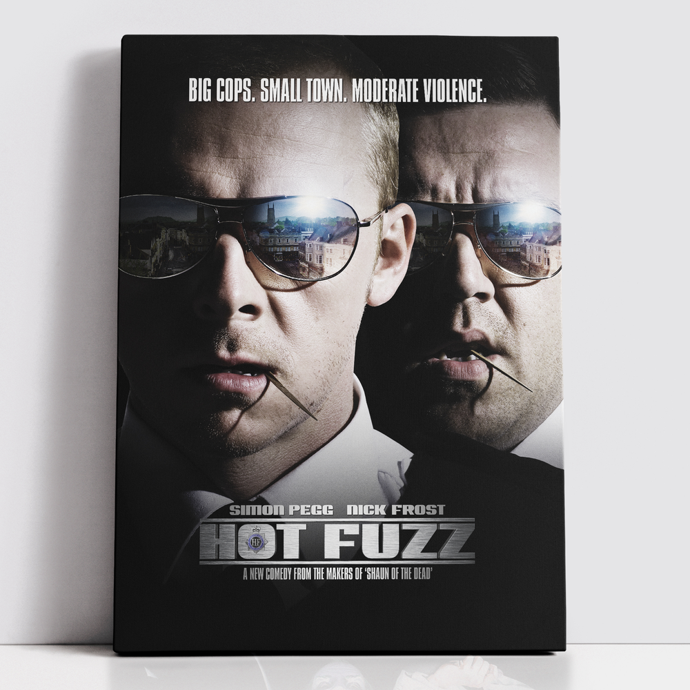 Decorsome x Hot Fuzz Classic Poster Rectangular Canvas - 12x18 inch Bild 1