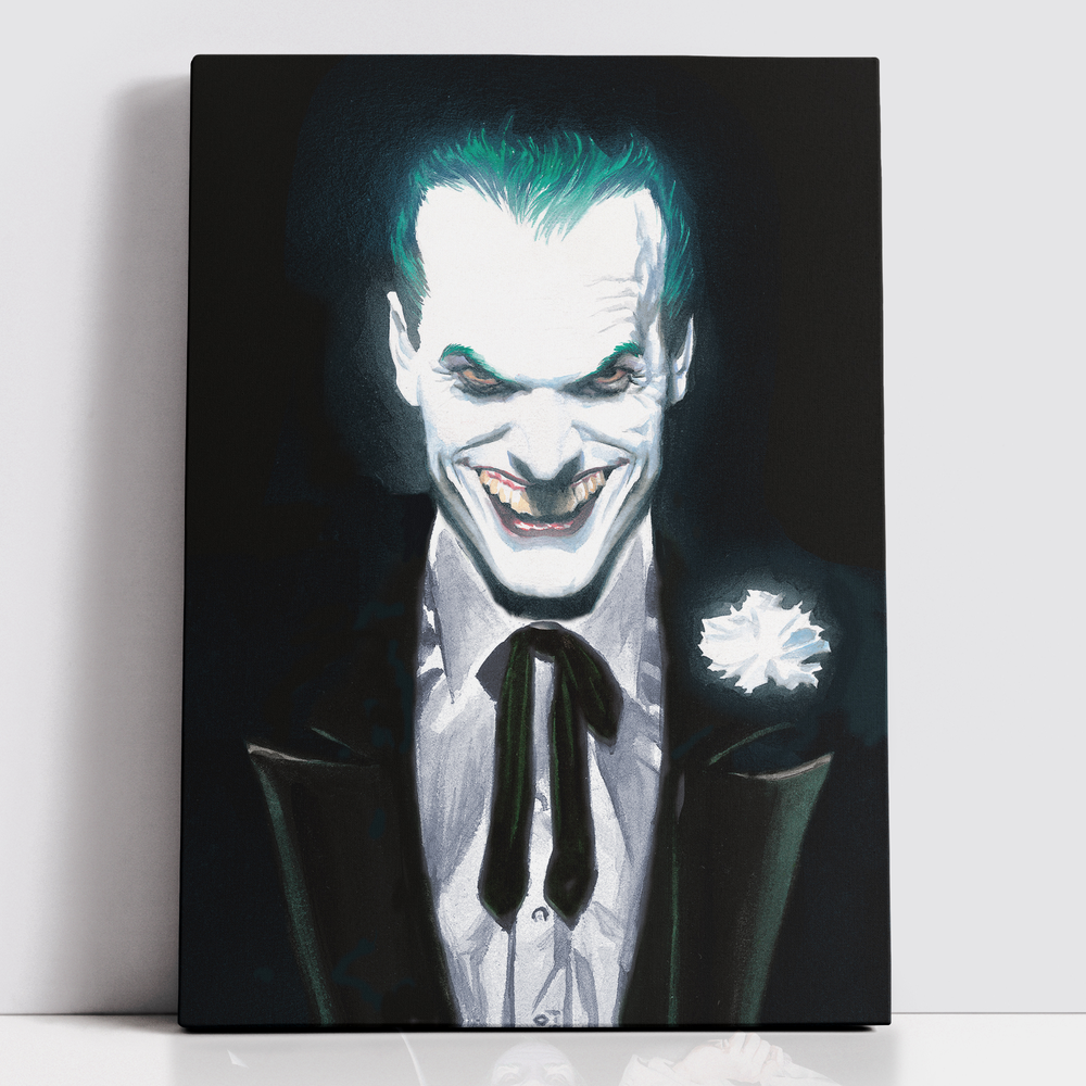 Decorsome x Batman Alex Ross - The Joker Rectangular Canvas - 12x18 inch Bild 1