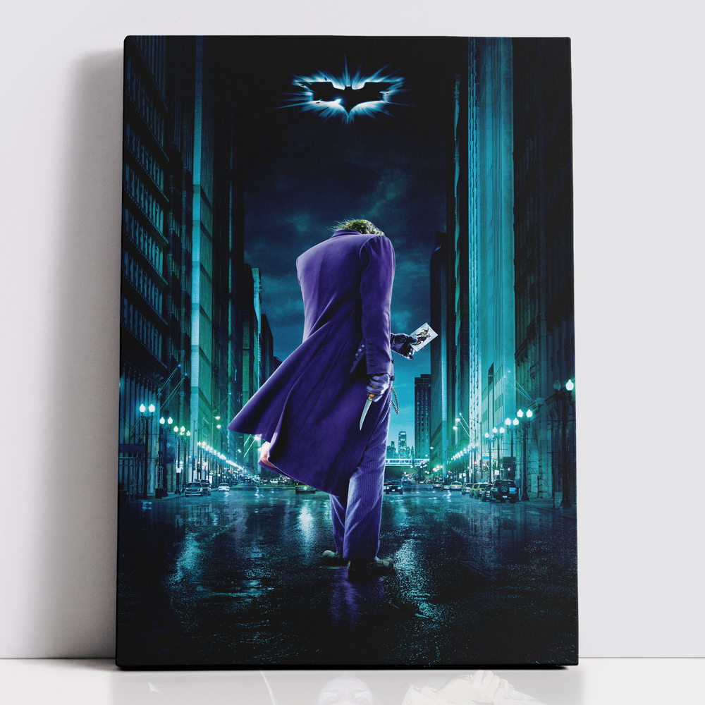 Decorsome x Batman The Dark Knight Joker Rectangular Canvas - 12x18 inch Bild 1