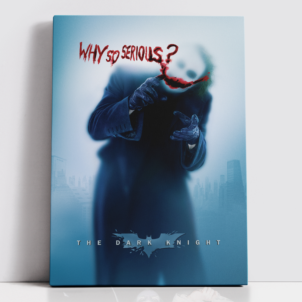 Decorsome x Batman Why So Serious Rectangular Canvas - 12x18 inch Bild 1