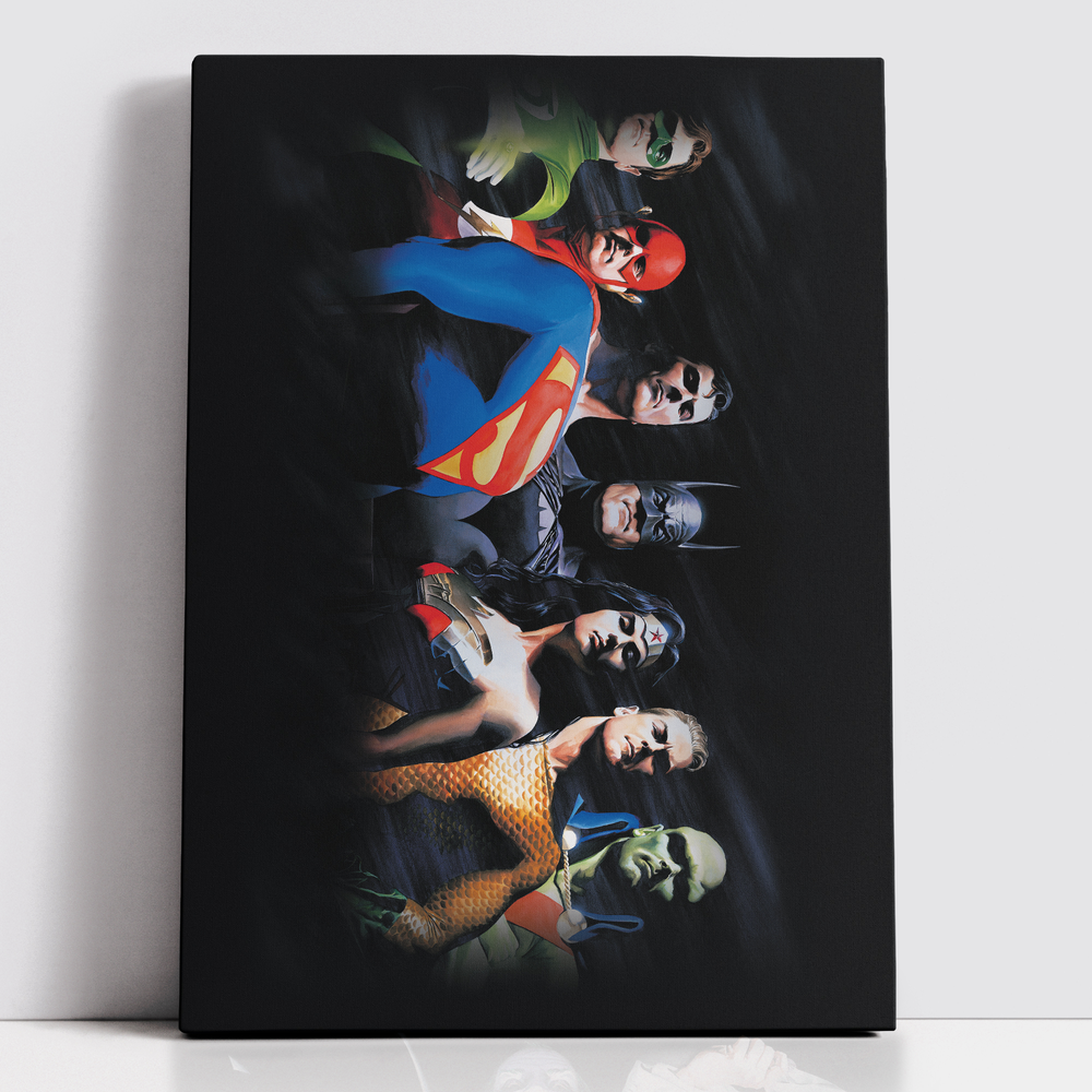 Decorsome x Justice League Core Justice League Rectangular Canvas - 12x18 inch Bild 1