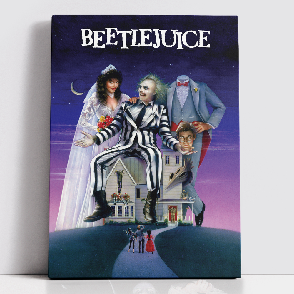 Decorsome x Beetlejuice Rectangular Canvas - 12x18 inch Bild 1
