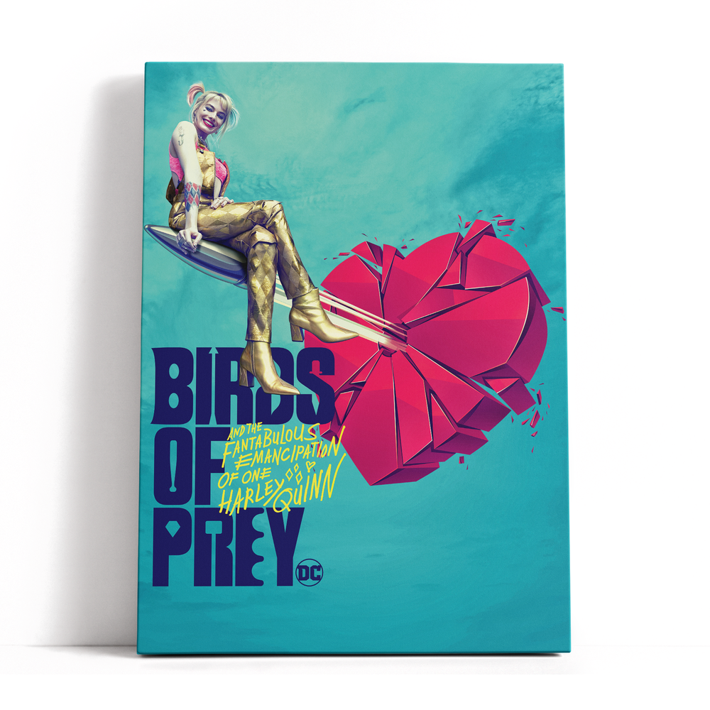 Decorsome x Birds Of Prey Broken Heart Rectangular Canvas - 12x18 inch Bild 1