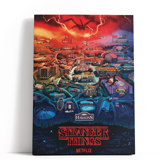 Decorsome x Stranger Things Hawkins Rectangular Canvas