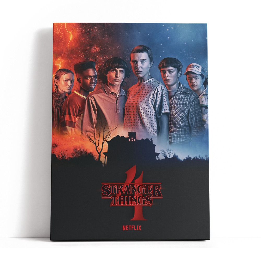 Decorsome x Stranger Things Season 4 Cast Rectangular Canvas - 12x18 inch Bild 1