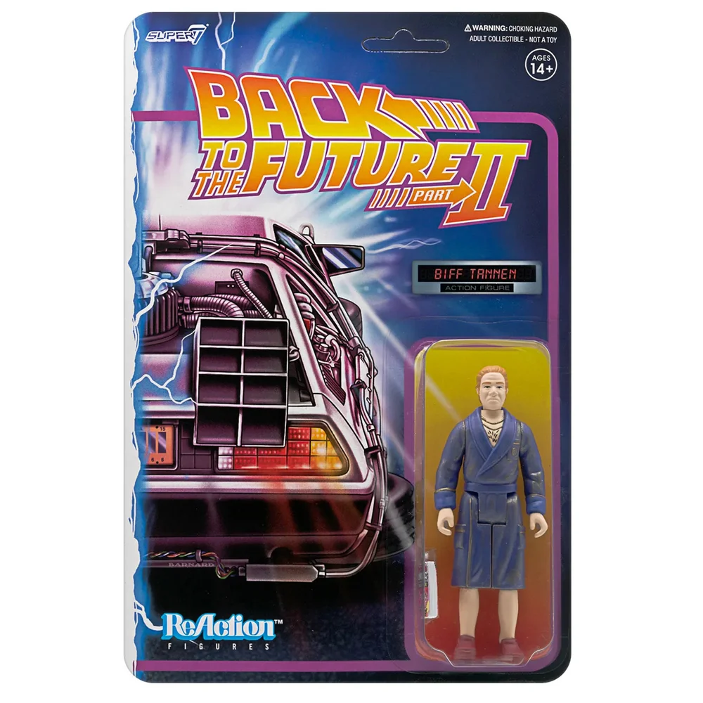 Super7 Back To The Future Part II ReAction Figure - Biff Tannen (Bathrobe) Bild 1