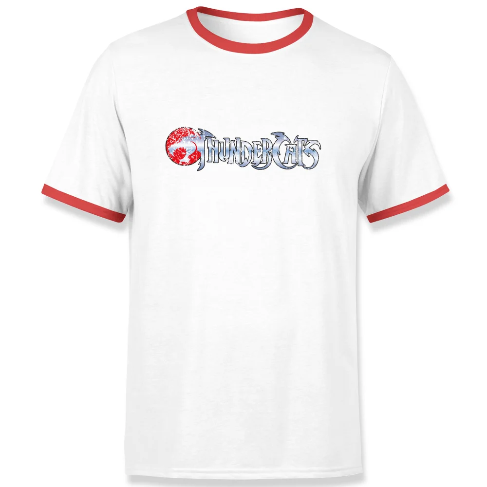 Thundercats Logo Ringer T-Shirt - White/Red - S - White/Red Bild 1