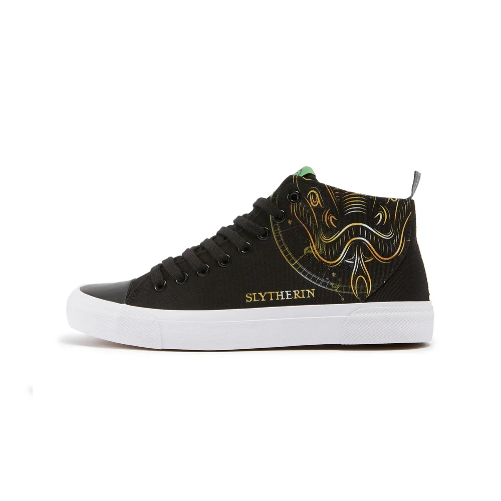 Akedo x Harry Potter Houses Slytherin High Top - Black - UK 3 / EU 35.5 / US Men's 3.5 / Women's 5 Bild 1