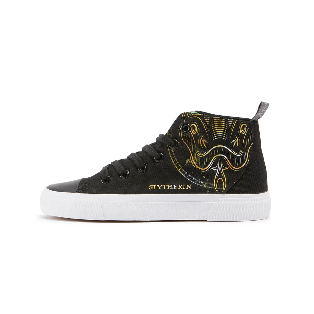 Akedo x Harry Potter Houses Slytherin Kids' High Top - Black - UK Kids 10 / EU28 Bild 1
