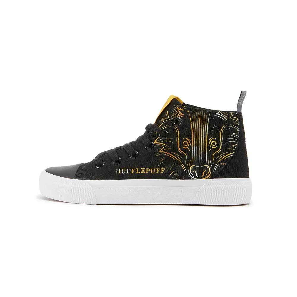 Akedo x Harry Potter Houses Hufflepuff Kids' High Top - Black - UK Kids 10 / EU28 Bild 1