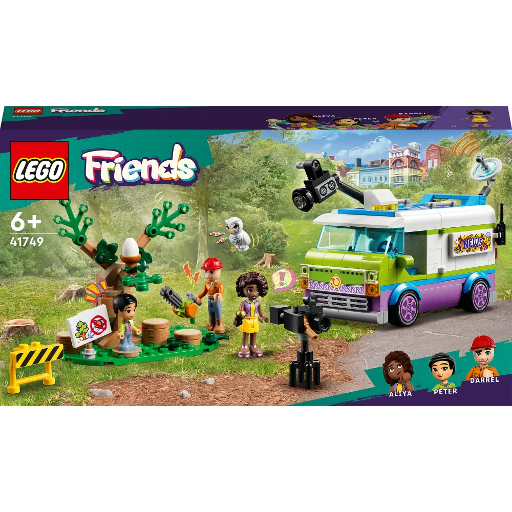 LEGO Friends: Newsroom Van Animal Rescue Toy Playset (41749) Bild 1