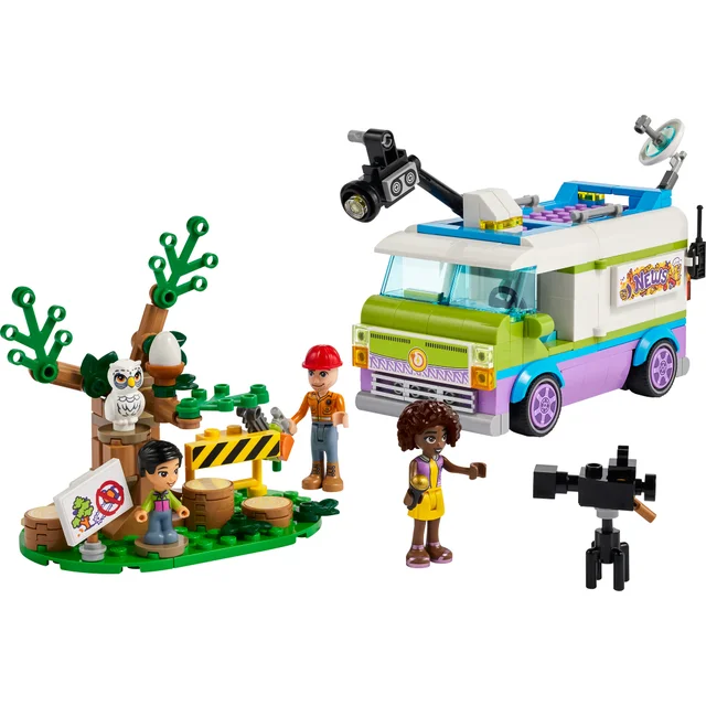 LEGO Friends: Newsroom Van Animal Rescue Toy Playset (41749)