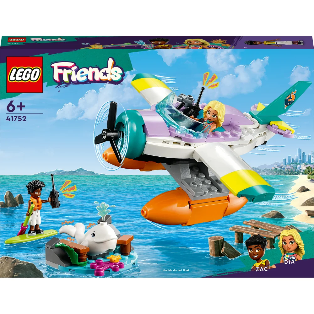 LEGO Friends: Sea Rescue Plane Toy with Whale Figure (41752) Bild 1