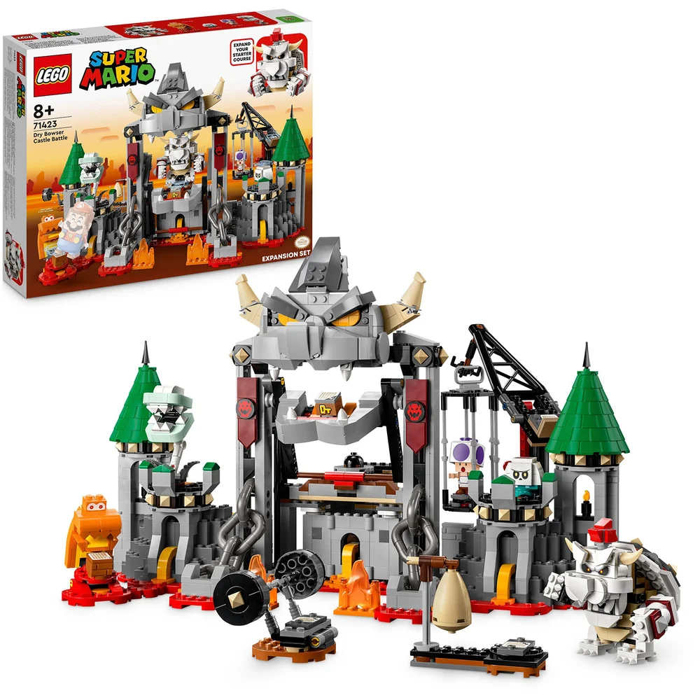 LEGO Super Mario Dry Bowser Castle Battle Expansion Set 71423 Bild 1