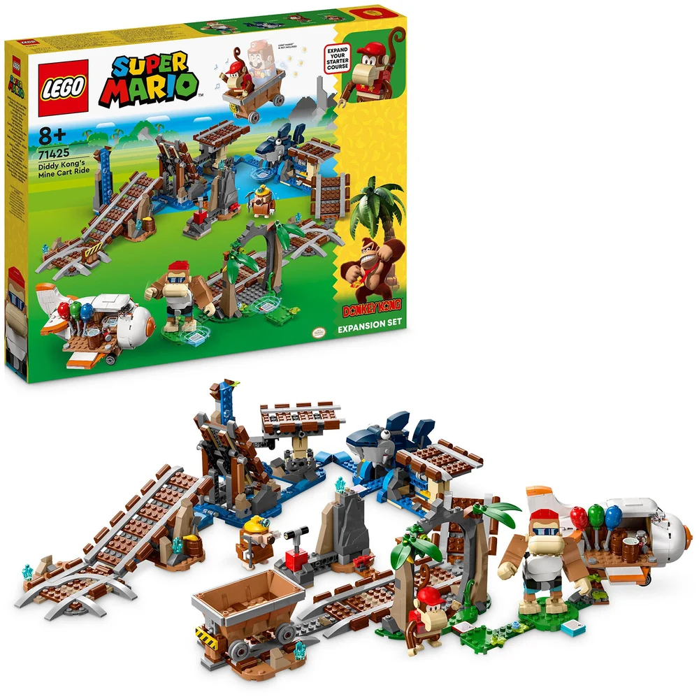 LEGO Super Mario Diddy Kong's Mine Cart Ride Expansion Set 71425 Bild 1