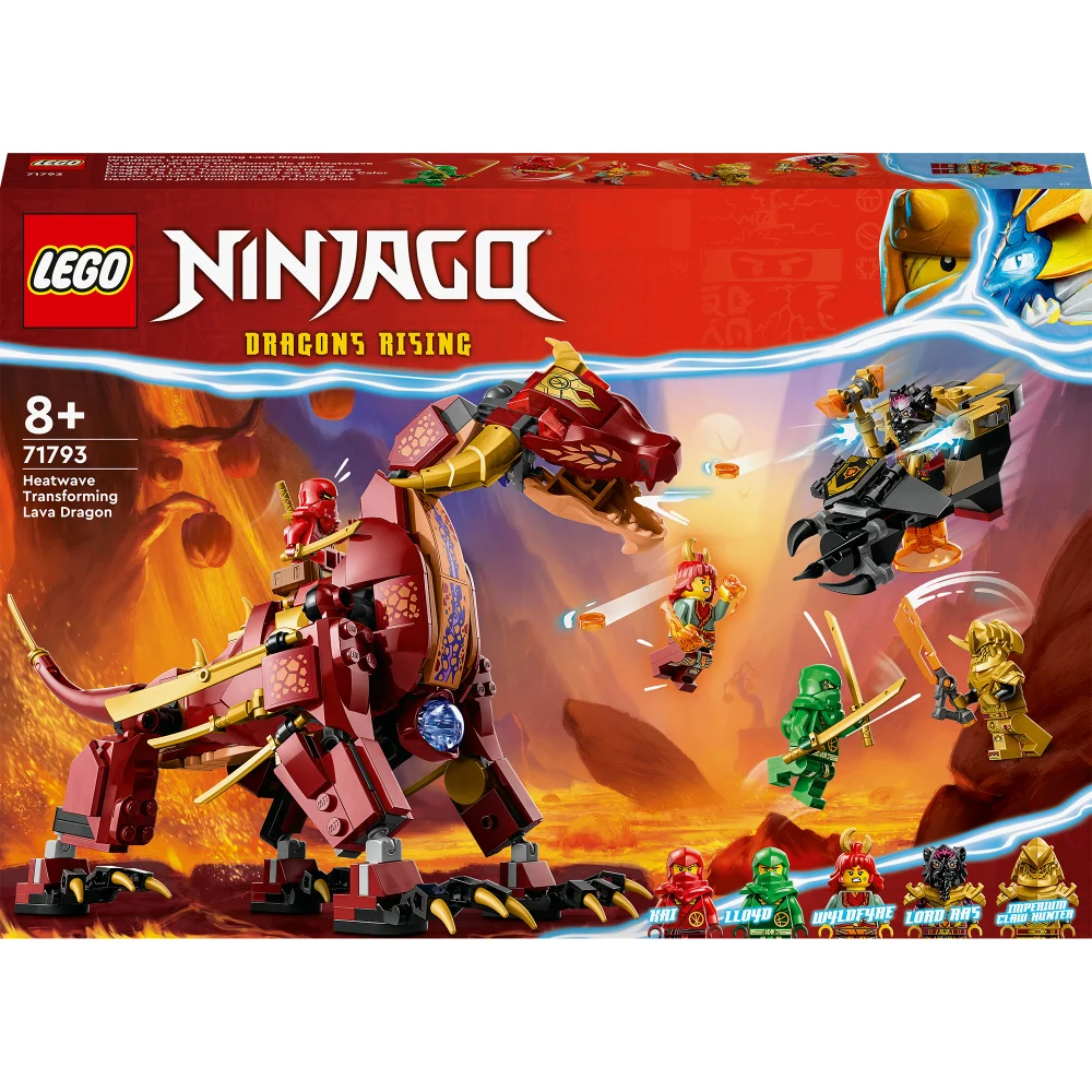 LEGO NINJAGO: Heatwave Transforming Lava Dragon Toy Set (71793) Bild 1