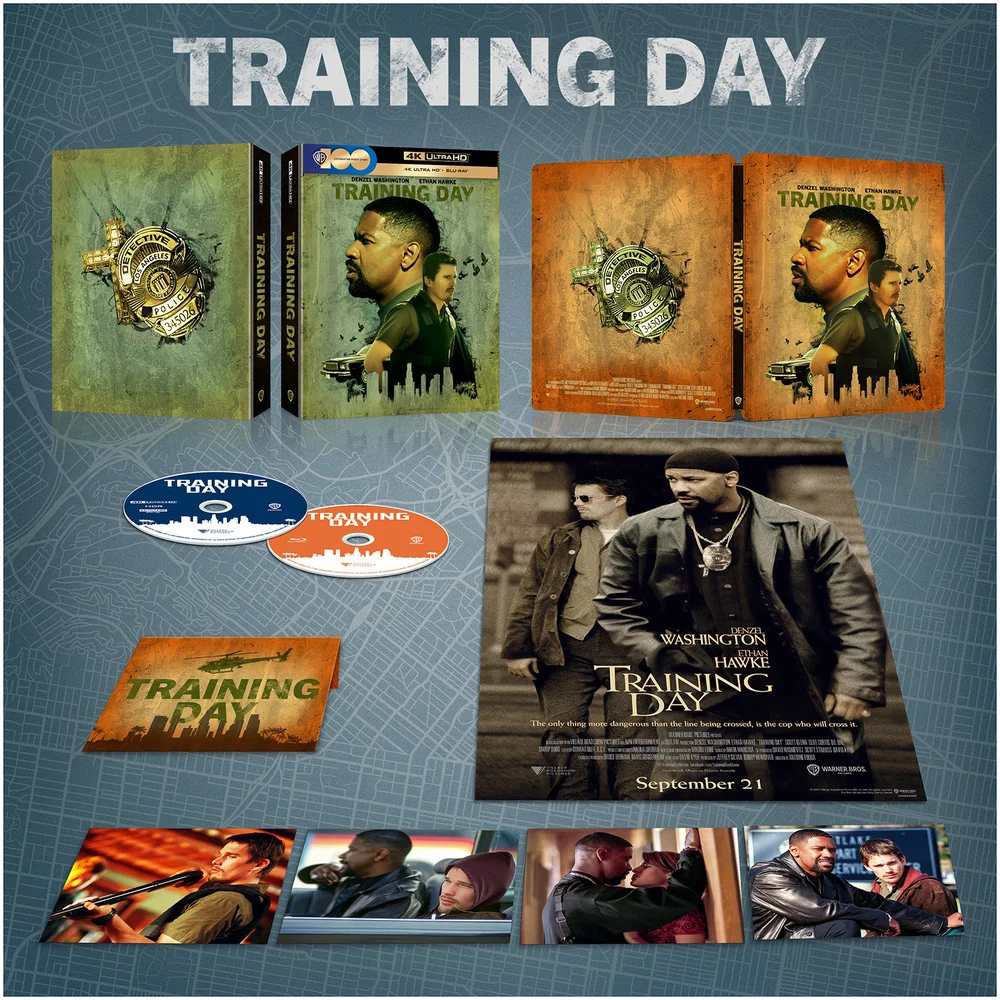 Training Day Zavvi Exclusive Limited Edition Premium 4K Ultra HD Steelbook (including Blu-ray) Bild 1