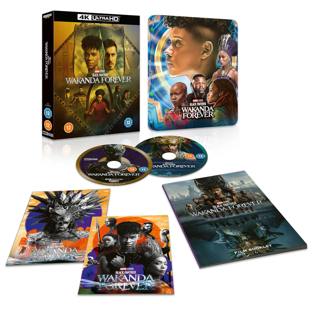 Black Panther: Wakanda Forever Zavvi Exclusive Collector’s Edition 4K Ultra HD Steelbook (includes Blu-ray) Bild 1