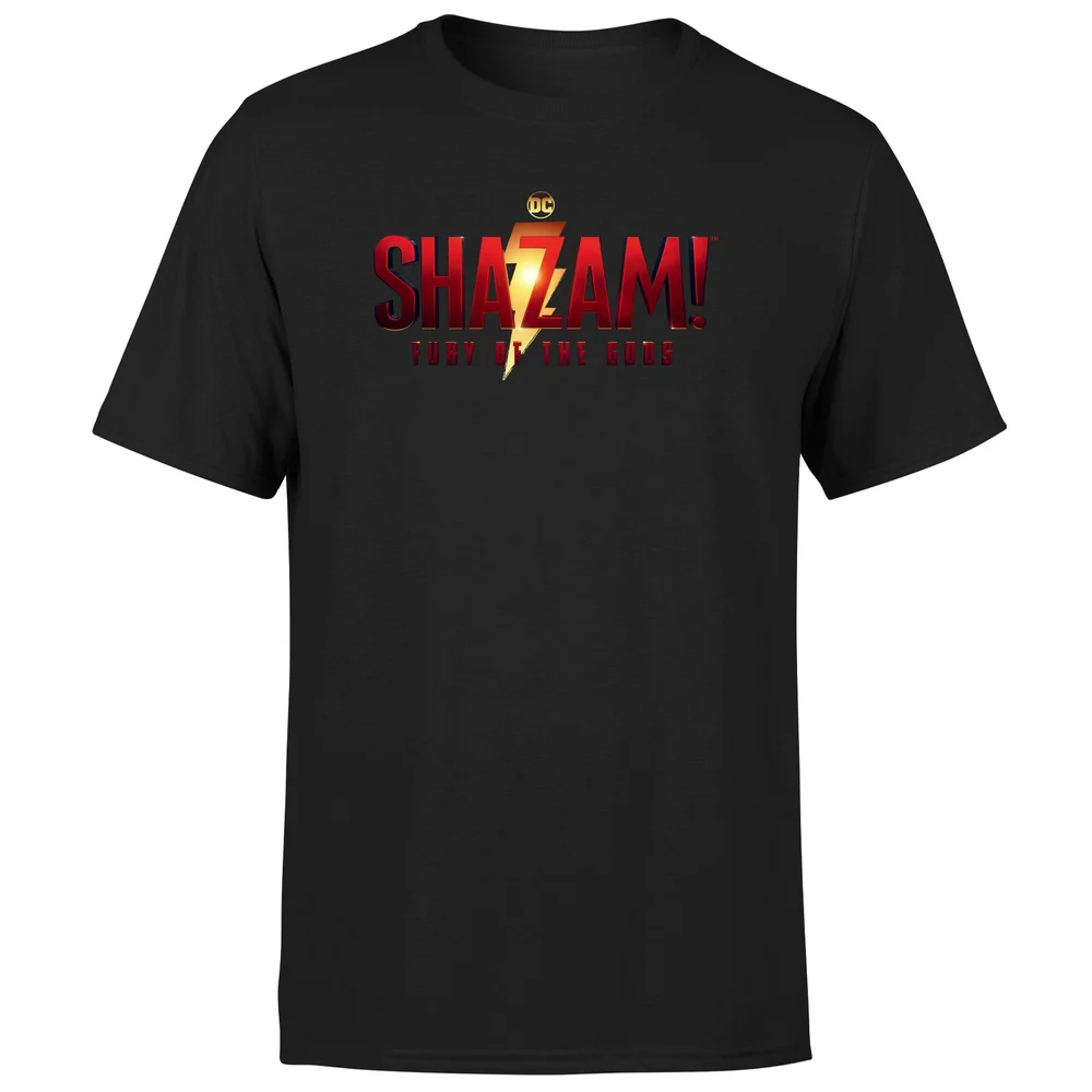 Shazam! Fury of the Gods Logo Unisex T-Shirt - Black - S Bild 1