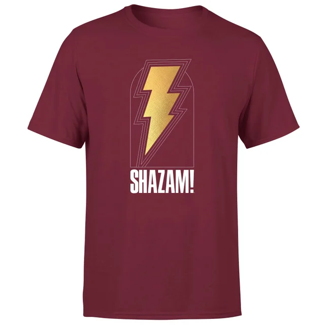 Shazam! Fury of the Gods Bolt Unisex T-Shirt - Burgundy