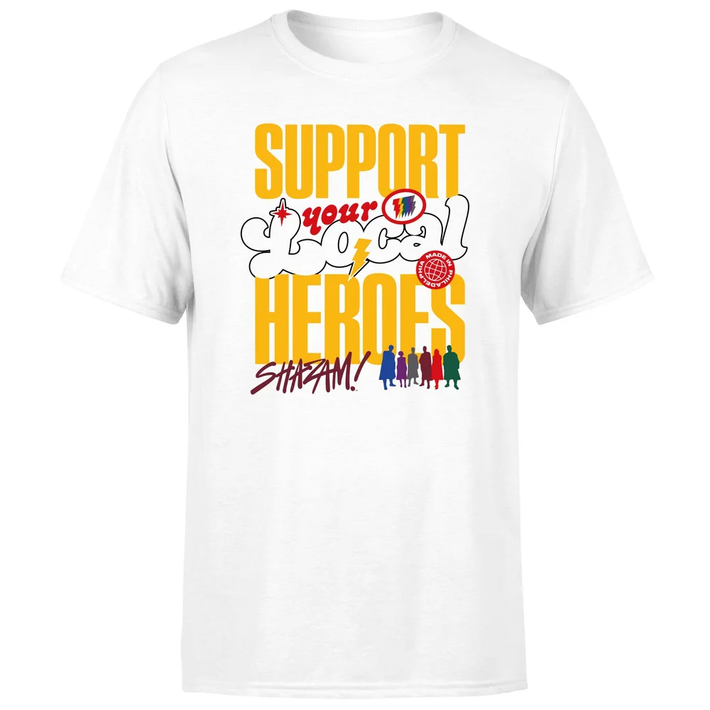 Shazam! Fury of the Gods Support Your Local Heroes Unisex T-Shirt - White - S Bild 1