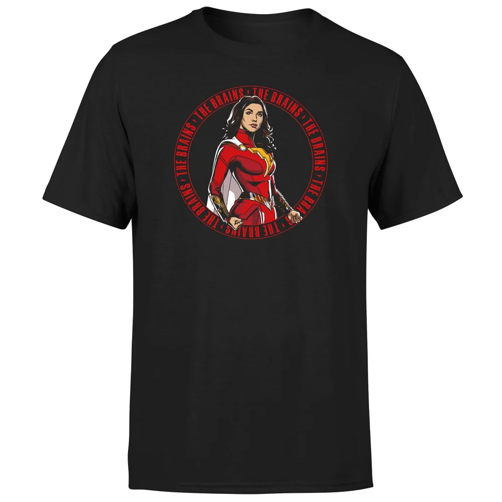 Shazam! Fury of the Gods The Brains Composition Unisex T-Shirt - Black - S Bild 1