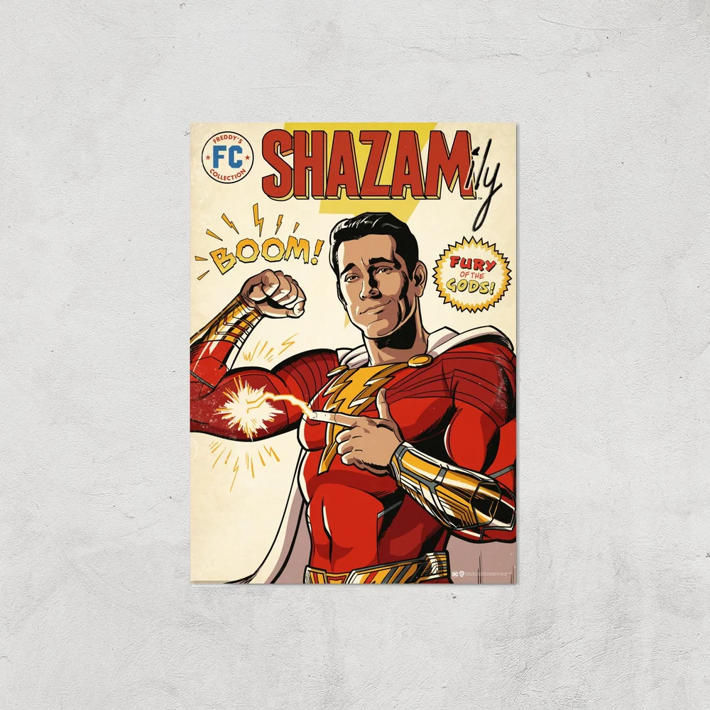 Shazam! Fury of the Gods Shazamily Giclee Art Print - A4 - Print Only Bild 1