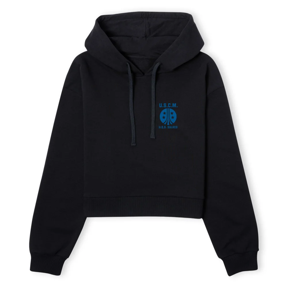 Alien USS Sulaco Women's Cropped Hoodie - Black - XS - Schwarz Bild 1