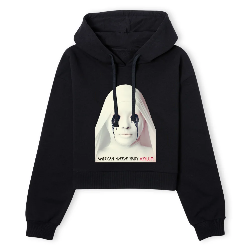 American Horror Story Asylum Women's Cropped Hoodie - Black - XS - Schwarz Bild 1