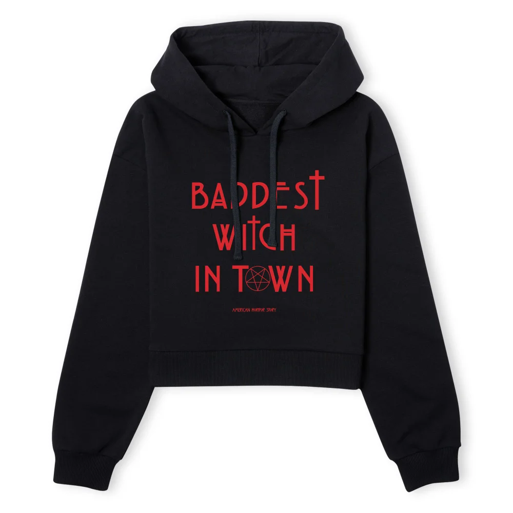 American Horror Story Baddest Witch In Town Women's Cropped Hoodie - Black - XS - Schwarz Bild 1