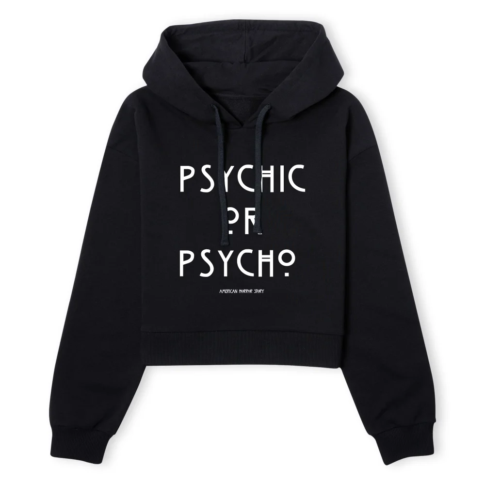 American Horror Story Psychic Or Psycho Women's Cropped Hoodie - Black - XS - Schwarz Bild 1