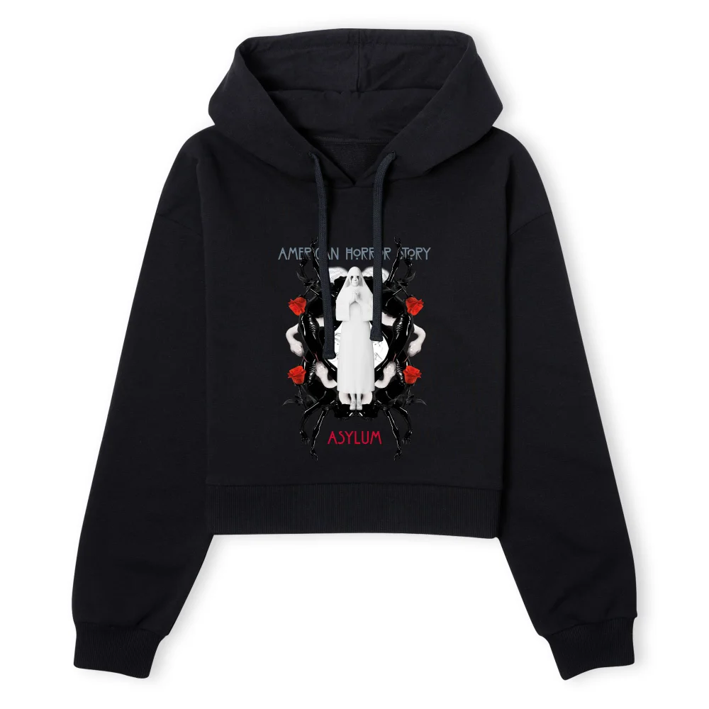 American Horror Story White Nun Women's Cropped Hoodie - Black - XS - Schwarz Bild 1