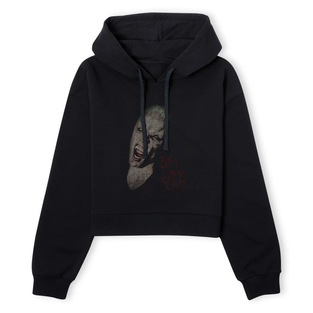 Buffy The Vampire Slayer Distress Spike Women's Cropped Hoodie - Black - XS - Schwarz Bild 1