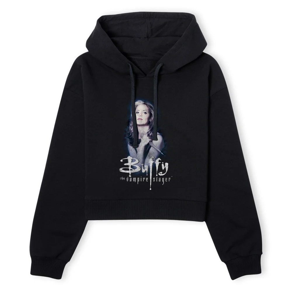 Buffy The Vampire Slayer Violet Portrait Women's Cropped Hoodie - Black - XS - Schwarz Bild 1