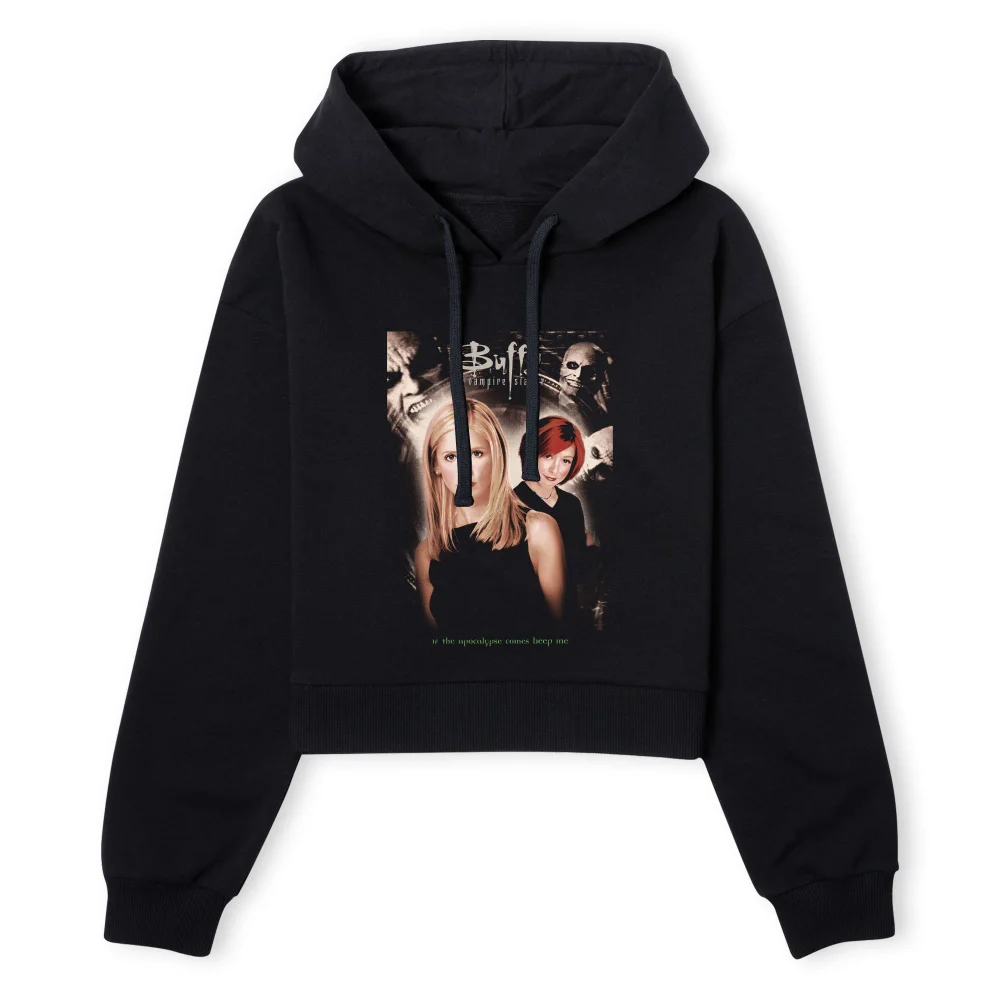 Buffy The Vampire Slayer S4 Poster Women's Cropped Hoodie - Black - XS - Schwarz Bild 1