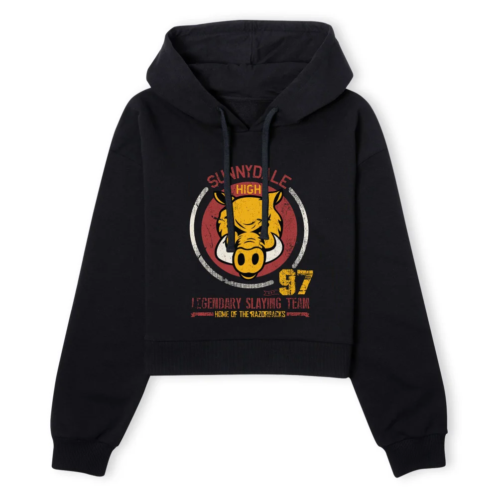 Buffy The Vampire Slayer Sunnydale High Varsity Women's Cropped Hoodie - Black - XS - Schwarz Bild 1