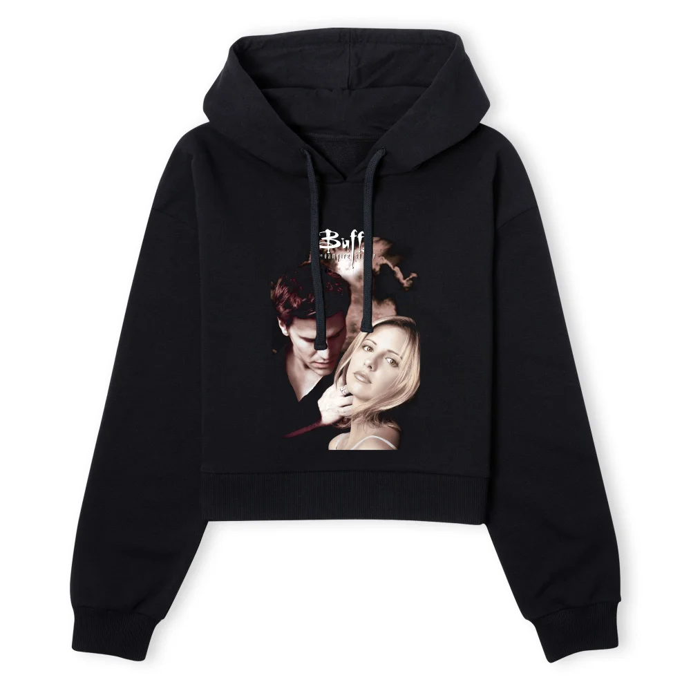 Buffy The Vampire Slayer Angel Poster Women's Cropped Hoodie - Black - XS - Schwarz Bild 1