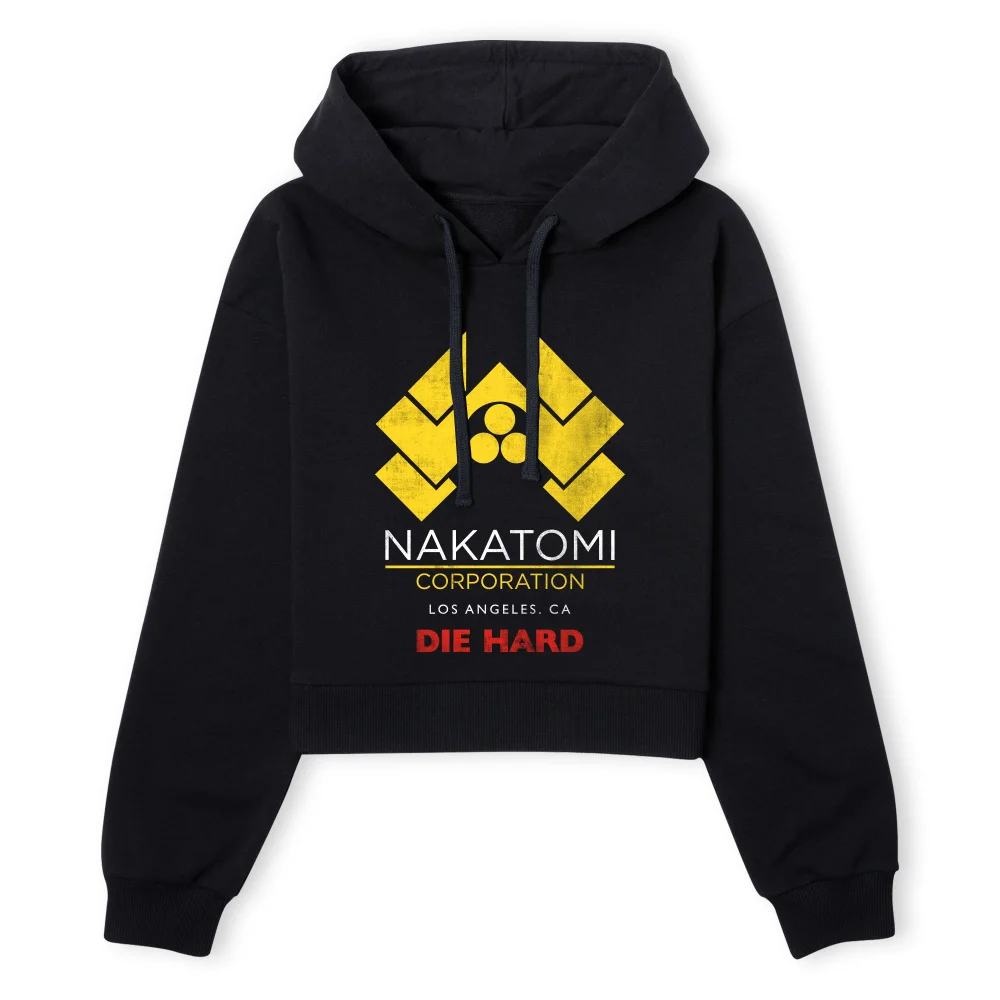 Die Hard Nakatomi Corp Women's Cropped Hoodie - Black - XS - Schwarz Bild 1