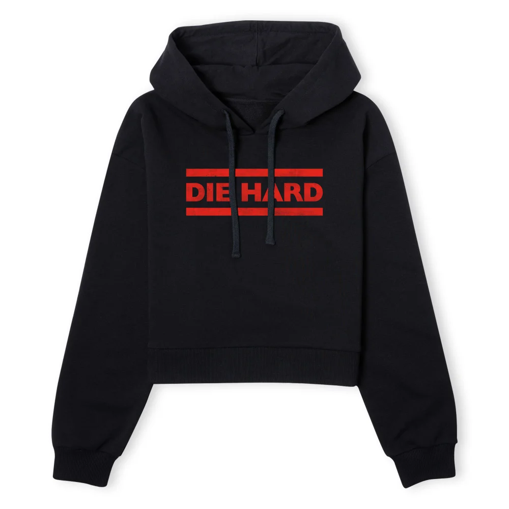 Die Hard Red Logo Women's Cropped Hoodie - Black - XS - Schwarz Bild 1