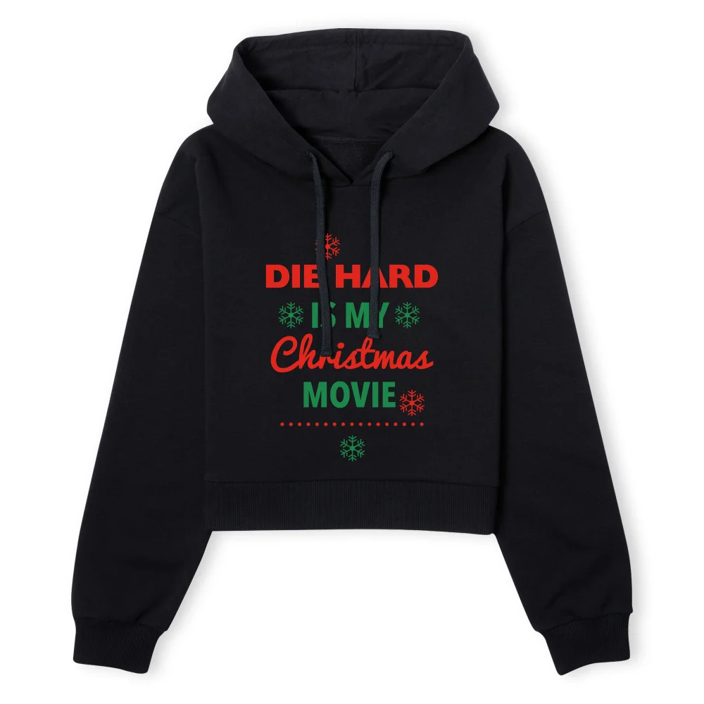Die Hard Christmas Movie Women's Cropped Hoodie - Black - XS - Schwarz Bild 1