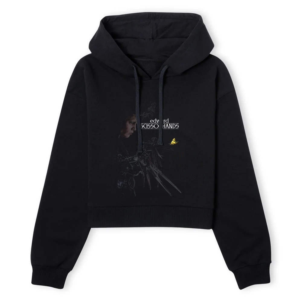 Edward Scissorhands Poster Women's Cropped Hoodie - Black - XS - Schwarz Bild 1
