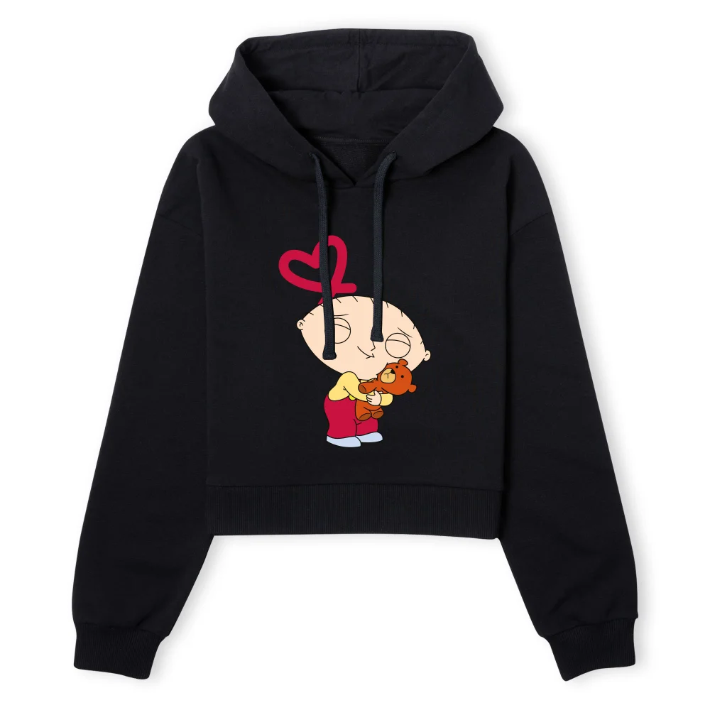 Family Guy Stewie Loves Bear Women's Cropped Hoodie - Black - XS - Schwarz Bild 1
