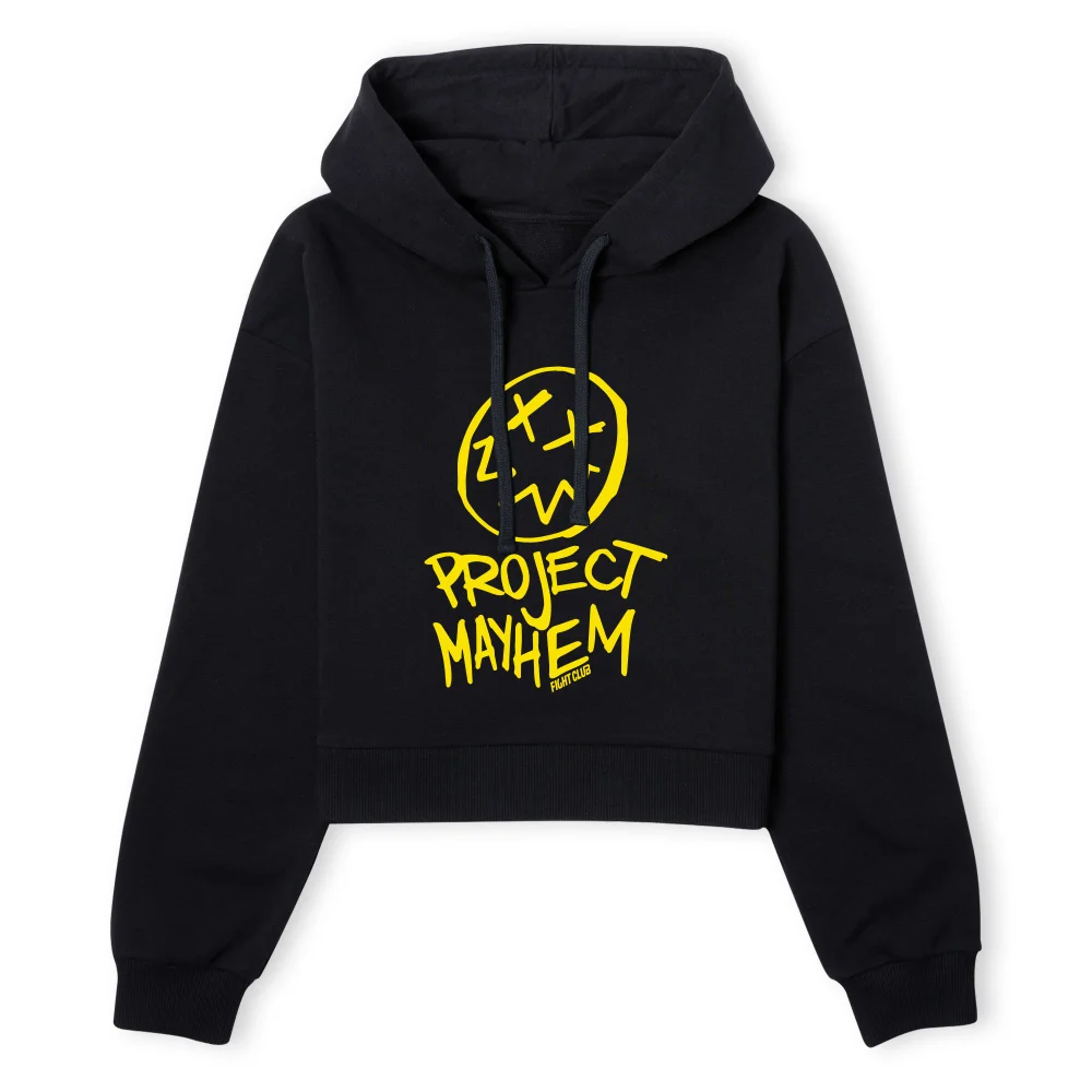 Fight Club Project Mayhem Women's Cropped Hoodie - Black - XS - Schwarz Bild 1