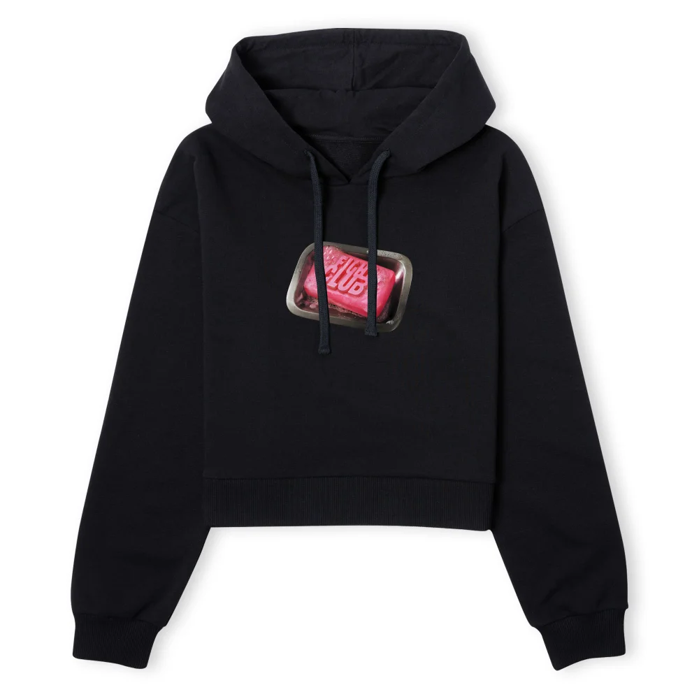 Fight Club Soap Dish Women's Cropped Hoodie - Black - XS - Schwarz Bild 1